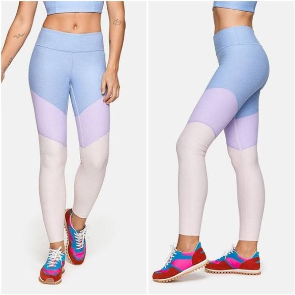 Outdoor Voices Spring 7/8 trio color leggings - Picture 1 of 6